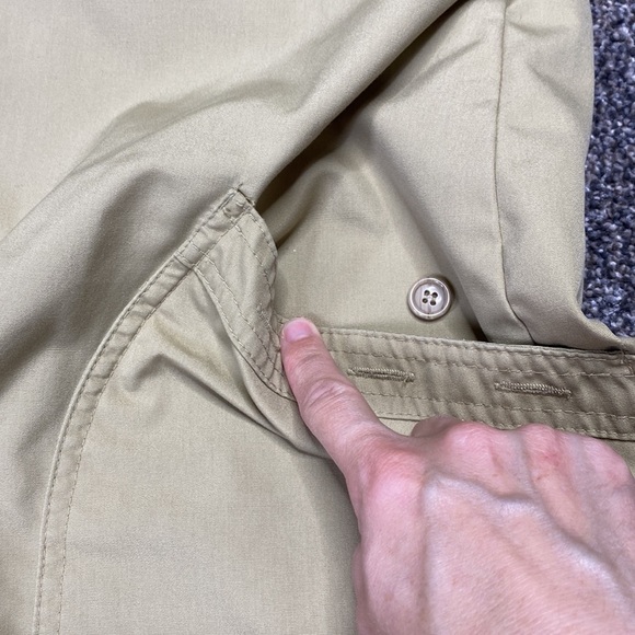 Vintage Foxland By Lanson Tan Hooded Shirt Jacket 13/14 Medium - Picture 8 of 9